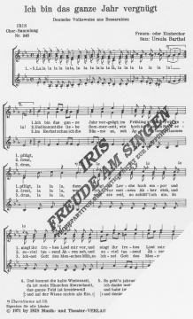 Ich bin das ganze Jahr vergnügt (Ursula Barthel) 