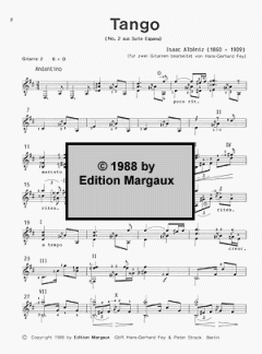 Tango von Isaac Albeniz 