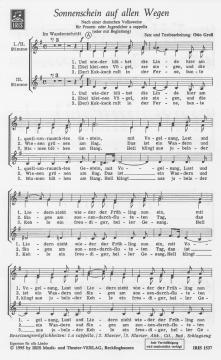 Sonnenschein auf allen Wegen (Otto Groll) 