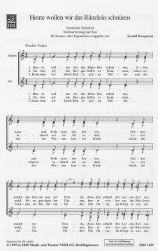Heute wollen wir das Ränzlein schnüren (Arnold Kempkens) 
