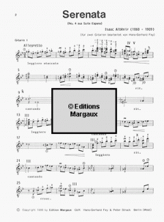 Serenata von Isaac Albéniz 