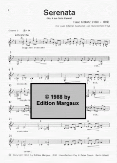 Serenata von Isaac Albéniz 