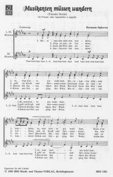 Musikanten müssen wandern (Hermann Ophoven) 