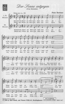 Der Sonne entgegen von Peter Brettner 