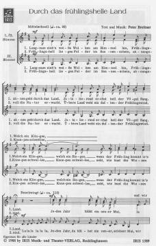 Durch das frühlingshelle Land von Peter Brettner 