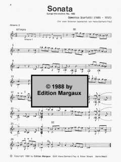 Sonata F-Dur (L. 188) von Domenico Scarlatti 