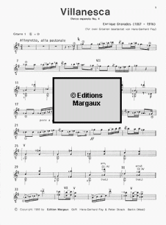 Danza espagnola No. 4: Villanesca von Enrique Granados 