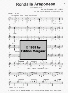 Danza Espanola No 6 'Rondalla Aragonesa' von Enrique Granados 