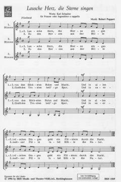 Lausche Herz, die Sterne singen (Robert Pappert) 
