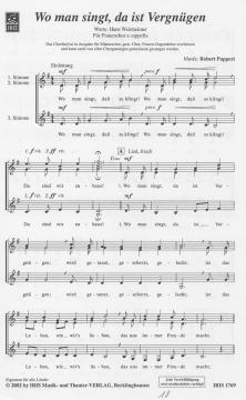Wo man singt, da ist Vergnügen! (Robert Pappert) 