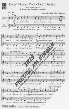 Dies kleine Wörtchen Danke von Karl-Heinz Weber-Müllenbach 