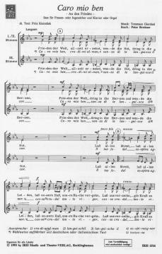 Caro mio ben von Tommaso Giordani 