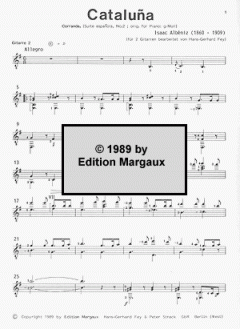 Cataluña von Isaac Albéniz 