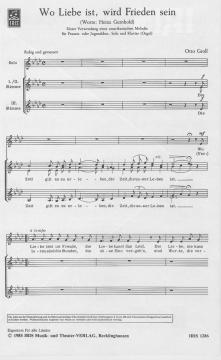 Wo Liebe ist, wird Frieden sein (Otto Groll) 