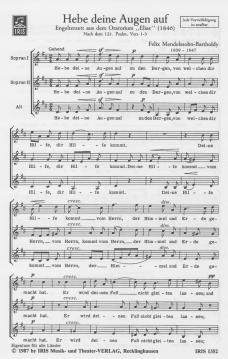 Hebe deine Augen auf (Felix Mendelssohn Bartholdy) 