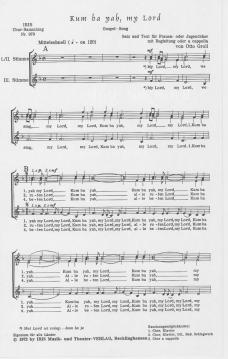 Kum ba yah, my Lord (Otto Groll) 