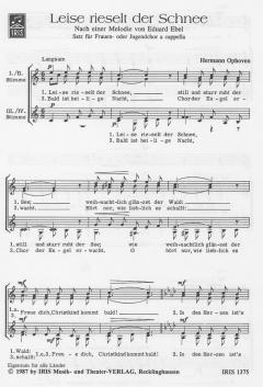 Leise rieselt der Schnee (Hermann Ophoven) 