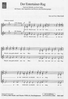 Der Entertainer Rag von Scott Joplin 