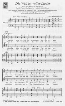 Die Welt ist voller Lieder von Peter Brettner 