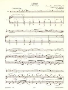 Sonate G-Dur op. 78 von Johannes Brahms 