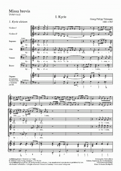 Missa brevis in C TVWV 9:15 (Georg Philipp Telemann) 