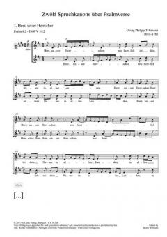 Zwölf Spruchkanons über Psalmverse TVWV 10:2-13 (Georg Philipp Telemann) 