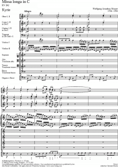 Missa longa in C-Dur KV 262 (W.A. Mozart) 