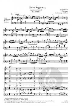 Salve Regina in g Hob. XXIIIb:2 von Joseph Haydn (Download) 