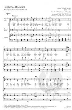 Deutsches Hochamt MH 560 von Michael Haydn (Download) 