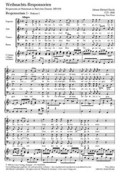 Haydn, M.: Weihnachtsresponsorien (Johann Michael Haydn) 
