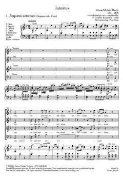 Requiem in B MH 838 von Michael Haydn (Download) 