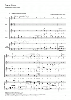 Stabat Mater a la memoire de Francine Tiessen 