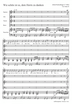 Wie schön ist es, dem Herrn zu danken (Alfred Hochedlinger) 