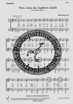 Trari, trara, das Jagdhorn schallt (Heinz Reichwein) 