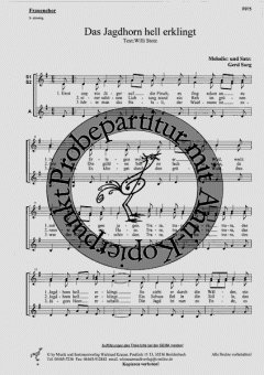 Das Jagdhorn hell erklingt (Gerd Sorg) 