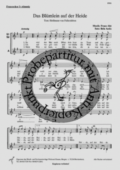 Das Blümlein auf der Heide (Franz Abt) 