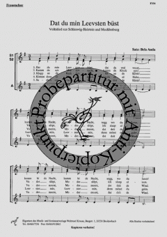 Dat du min Leevsten büst 