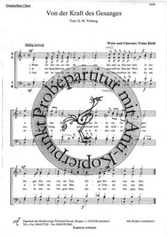 Von der Kraft des Gesanges (Franz Biebl) 