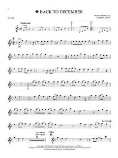 Instrumental Play-Along for Flute von Taylor Swift 