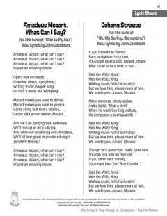 Silly Songs & Sing-Alongs For Composers (John Jacobson) 