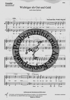 Wichtiger als Gut und Geld 