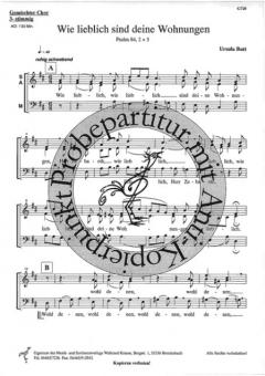 Wie lieblich sind deine Wohnungen (Ursula Butt) 