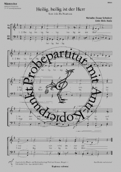Heilig, heilig ist der Herr (Franz Schubert) 