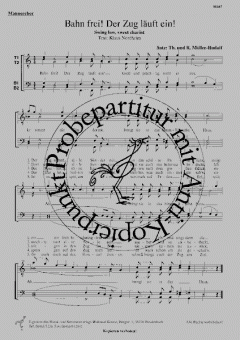 Bahn frei! Der Zug läuft ein! 