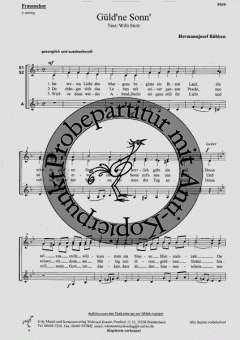 Güld'ne Sonn' (Hermannjosef Rübben) 