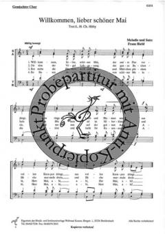 Willkommen, lieber schöner Mai (Franz Biebl) 
