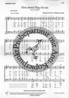 Heut abend flieg ich aus (Wilhelm H. Koch) 