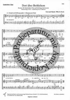 Dort über Bethlehem (Kantate) (Wilhelm H. Koch) 