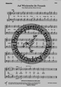 Auf Wiedersehn ihr Freunde (Walter Degreif) 