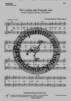 Wir wollen alle Freunde sein 